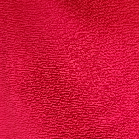 Women's Modcloth Red Fit to Flare Dress Short Sleeve V-neckline Lined Skirt EUC - Picture 5 of 10